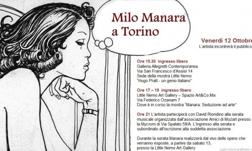 Milo Manara incontra il pubblico a Torino il 12 ottobre 2012.
